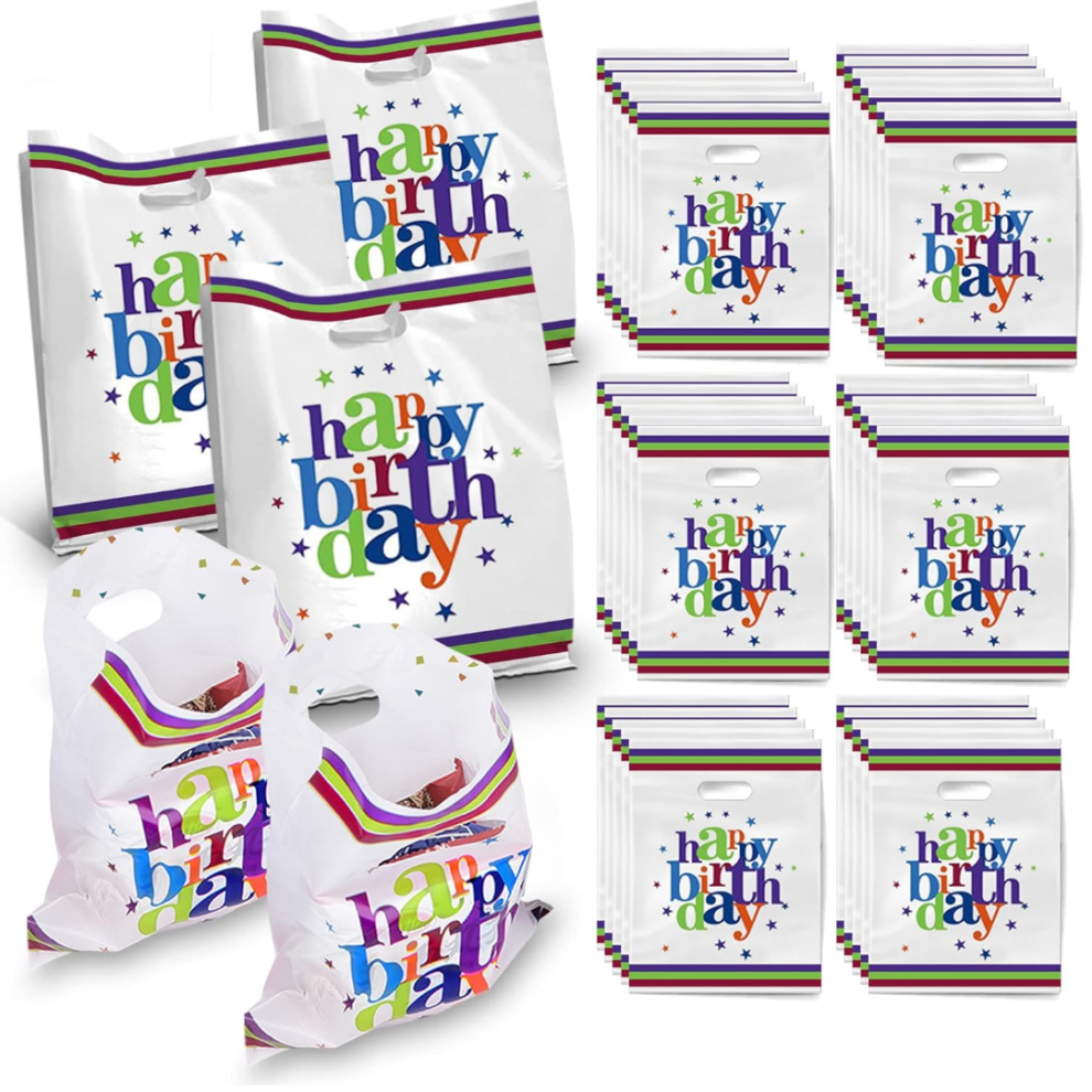 Lnd Gifts (20 Party Bags) 20/40 Happy Birthday Party Bags Loot Treat Favour Goody Bag Boys Girls Children