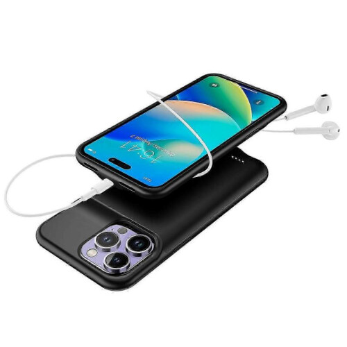 (Style A) Iphone 14 Pro Max 8500mah External Battery Case Power Bank 2