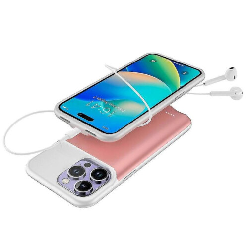 (Style C) Iphone 14 Pro Max 8500mah External Battery Case Power Bank 1