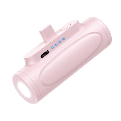 (Apple interface, Pink) Pocket Double Interface Fast Charging Portable External Battery Pocket Power