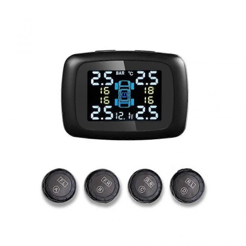 0-3.5Bar Adjustable 4 External /Internal Sensor Tire Pressure Monitoring System 1