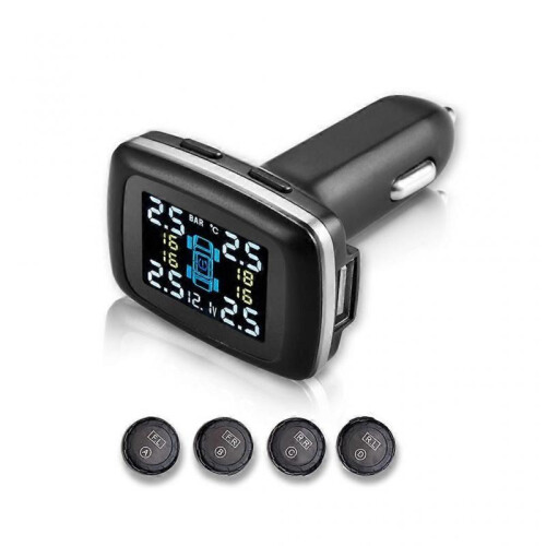 0-3.5Bar Adjustable 4 External /Internal Sensor Tire Pressure Monitoring System