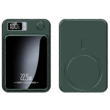 (Green) W-146 22.5w 10000mah Power Bank Magnetic Wireless Charger Phone External Battery Pack