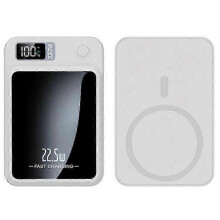 (White) W-146 22.5w 10000mah Power Bank Magnetic Wireless Charger Phone External Battery Pack