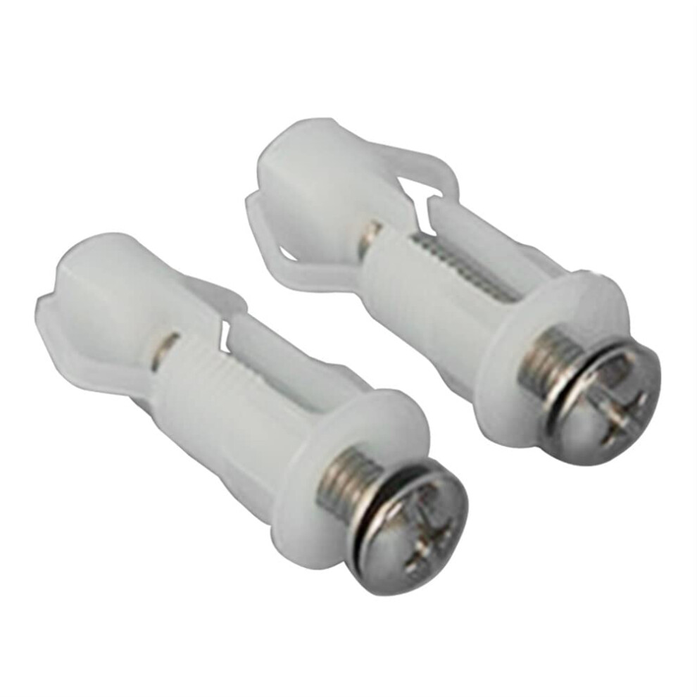 Expansion Bolts 2 Pieces Toilet Lid Screws Toilet Seat Plastic Screws Universal Rubber Expansion 788251297980