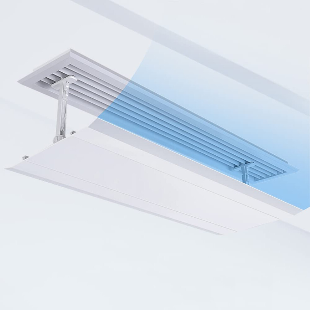 Cold And Hot Air Outlet Deflector For Central Air Conditioner, Universal Antiright Windscreen, Cold Air Transfer Wind Deflector (20 X 40 Cm) 456049829032