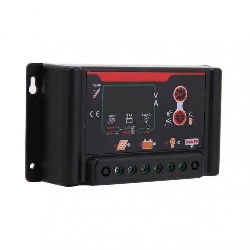 Lithium Battery and Acid Battery Universal Solar Controller 12V/24V/11.1V 10A 1