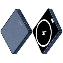 (Blue) E30 10000mah Magnetic Power Bank 15w Wireless Charging Pd + Qc 20w External Battery Pack Phone Charger