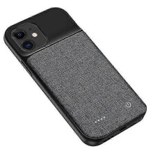 6800mAh Battery Case Compatible compatible with iPhone 11 6.1 inch, Oxcompatible withd Cloth Portable Battery Pack Rechargeable External Backup Batter
