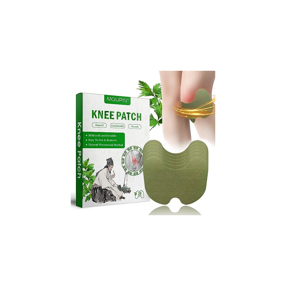 Gogerstar Knee Pain Relief Patch,28Pcs Pain Relief Patches,Wormwood Pain Relief Patches For Knee, Back, Neck, Shoulder Inflammation And Muscle Soreness