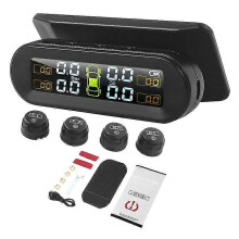 Temperature Warning with 4 External Sensors Car Tyre Pressure Monitor Tire Pressure Monitoring Syst
