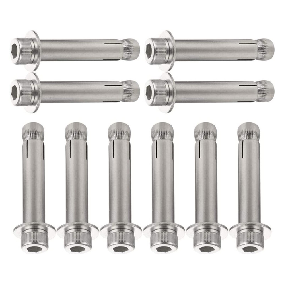 Expansion Screw, Stainless Steel Expansion Bolts, Screw Diy Hardware 304 Stainless (Color : M890 10Pcs 620376411110
