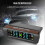 Wireless Solar TPMS LCD Car Tire Pressure Monitoring System with 4 External Sensors Solar Automatic 4