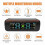 Wireless Solar TPMS LCD Car Tire Pressure Monitoring System with 4 External Sensors Solar Automatic 3
