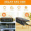 Wireless Solar TPMS LCD Car Tire Pressure Monitoring System with 4 External Sensors Solar Automatic 5