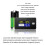 Battery Meter with Alarm Temperature Display Battery Capacity Voltage Indicator Battery Gauge Monitors Lithium ion 2