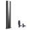 (1800x380mm, Grey) iBathUK Strata Anthracite Double Panel Mirror Radiator , Designer Radiators, Double Panel Radiators 1