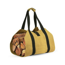 Firewood Tote Bag Firewood Storage Bag Transport Canvas Tote Bag Wood Carrier Used for Fireplace Storage Basket (Color : 02)