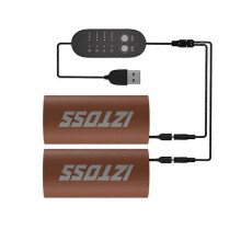 (Brown) External Grip Warmer Kit for Motorcycles Hand Heated Grips Electric Molded Grips Scooter Moped Bar Hand Warmer