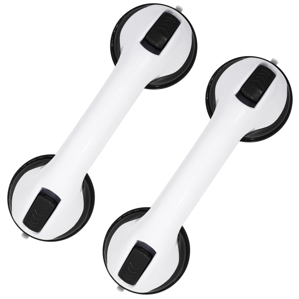 2 Pack Grab Bars for Bathtubs and Showers, Shower Handle Suction Bar, Safety for Seniors
