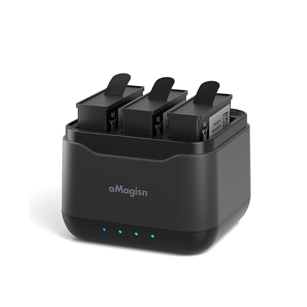 3 Batteries Charger Charging Hub Pack For Multiple Devices Black 354398638070
