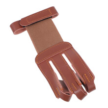 2 Pcs Finger Guard Hunting Finger Gloves Archery Thumb Glove Archery Finger Glove Bow Shooting Glove Cow Ref：MlJ