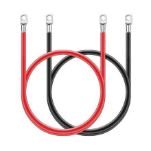 Auto Inverter Copper Terminal Power Ground Cable for Car Battery 2pcs 5AWG 50cm