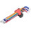 Professional Grade Hex Key Set, Lengthened Type Flat End Hex Wrench Set, Multicolor Metric L Key Set with Holding Function Hand Tools Kit C 5