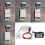 (100A) for DC 500V Wireless Digital Voltmeter Ammeter Multimeter Coulometer Battery Pow 5