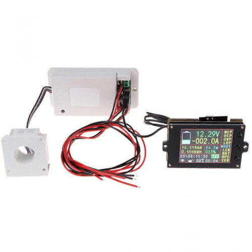 (100A) for DC 500V Wireless Digital Voltmeter Ammeter Multimeter Coulometer Battery Pow 1