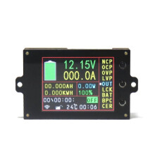 (500V100A, Without temperature) 80V/500V 100A/200A/300A/500A Wireless Voltage Meter Ammeter Battery Coulometer