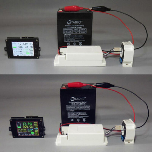 (500V100A, Without temperature) 80V/500V 100A/200A/300A/500A Wireless Voltage Meter Ammeter Battery Coulometer 1