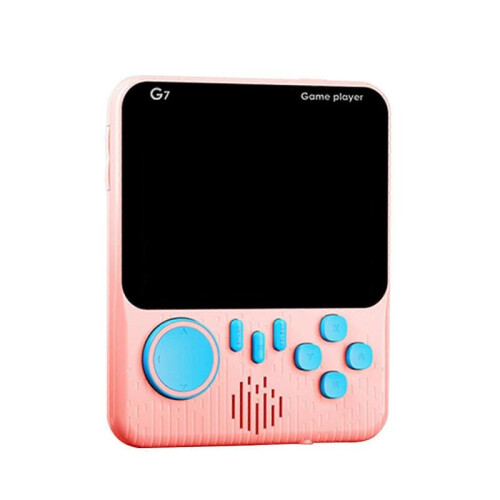 (Pink) 3.5 Inch Retro Handheld Game Console Video Game Player Built-in 500mAh Battery