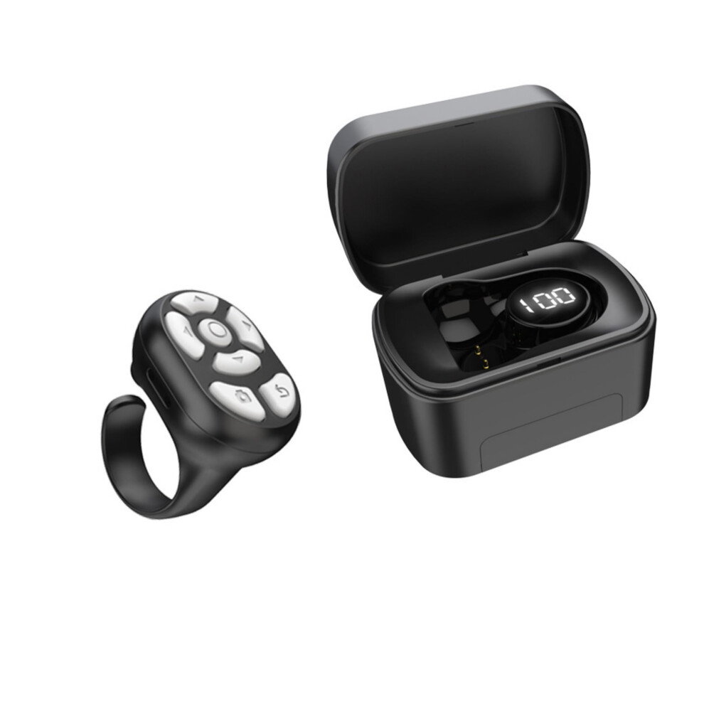 Bluetooth Scroller Ring Page Turner For Cell Phone Fingertip Controller Video Camera Remote Shutter Scrolling Ring With Charging Case 354398639503