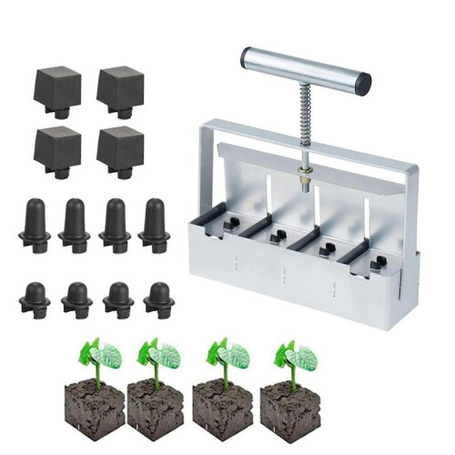 Manual soil block maker, handheld seedling planter, soil blocker, garden tool, garden tool