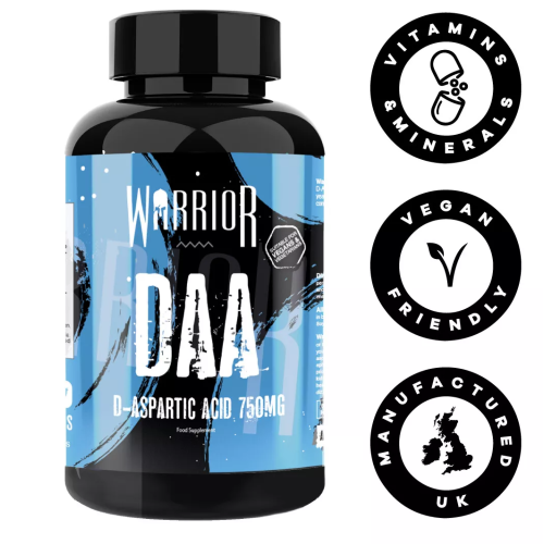 Warrior DAA D-Aspartic Acid 120 Caps Natural Testosterone Booster