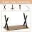 Vida Designs (Oak) 4 Seater Dining Table with Modern X-Shape Legs 6
