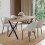 Vida Designs (Oak) 4 Seater Dining Table with Modern X-Shape Legs 1
