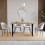 Vida Designs (Oak) 4 Seater Dining Table with Modern X-Shape Legs 3