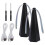 (Black)2pcs USB Charging Freestanding Fly Repellent Fan Rotatable Party For Tables Home 1