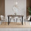 Vida Designs (Walnut) 4 Seater Dining Table with Modern X-Shape Legs 3