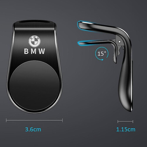 (Silver) Magnetic Car Mobile Phone Holder Universal Mobile Phone Holder For Bmw M Performance F32 E52 E53 E60 E90 E91 E92 E93 F20 M3 1