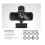Webcam 2K avec microphone pour PC et ordinateur portable USB avec cache de confidentialité Plug and Play Noir 7