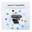 USB Webcam for PC, No distortion Webcam Plug&Play Webcam,Chatting Video Calls Conferencing Streaming Webcam(Black) 7