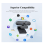 Webcam 1080P com microfone, USB plug & play para PC, sem distorção para videochamadas e conferências (preta) 6