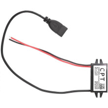Car Power Converter DC 12V to 5V 3A Voltage Converter with Single USB Adapter Connectors for Phone C