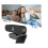 Webcam professionnelle 1080P avec double microphone et cache de confidentialité Plug and Play Noir 6