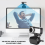 Built-in Microphone Computer Camera Webcam PC Accessory 480P Black Drive-Free for Video Call(Black) 6