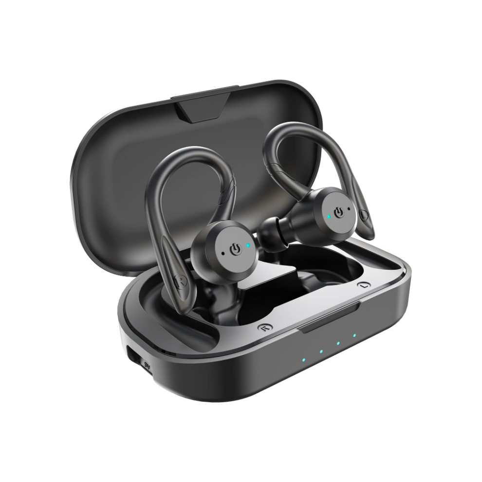 Bluetooth Headphones True Wireless Earbuds With Charging Case Ipx7 Waterproof Stereo Sound Earphones Built-In Mic In-Ear Headsets(Black) Black 6976918340092