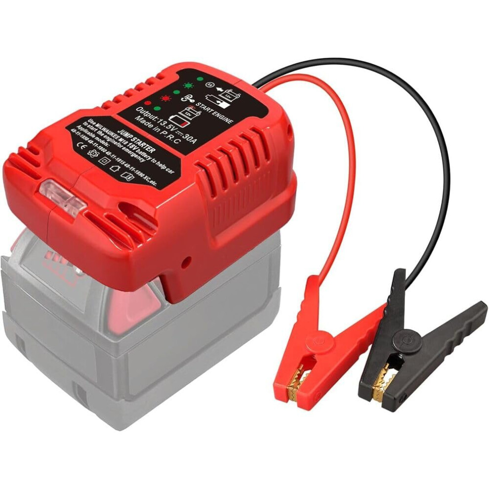 Jumper Cables Jump Charger For Milwaukee 18V Lithiumion Batteries, 11Awg 30A Car Jump Starter 354398641681
